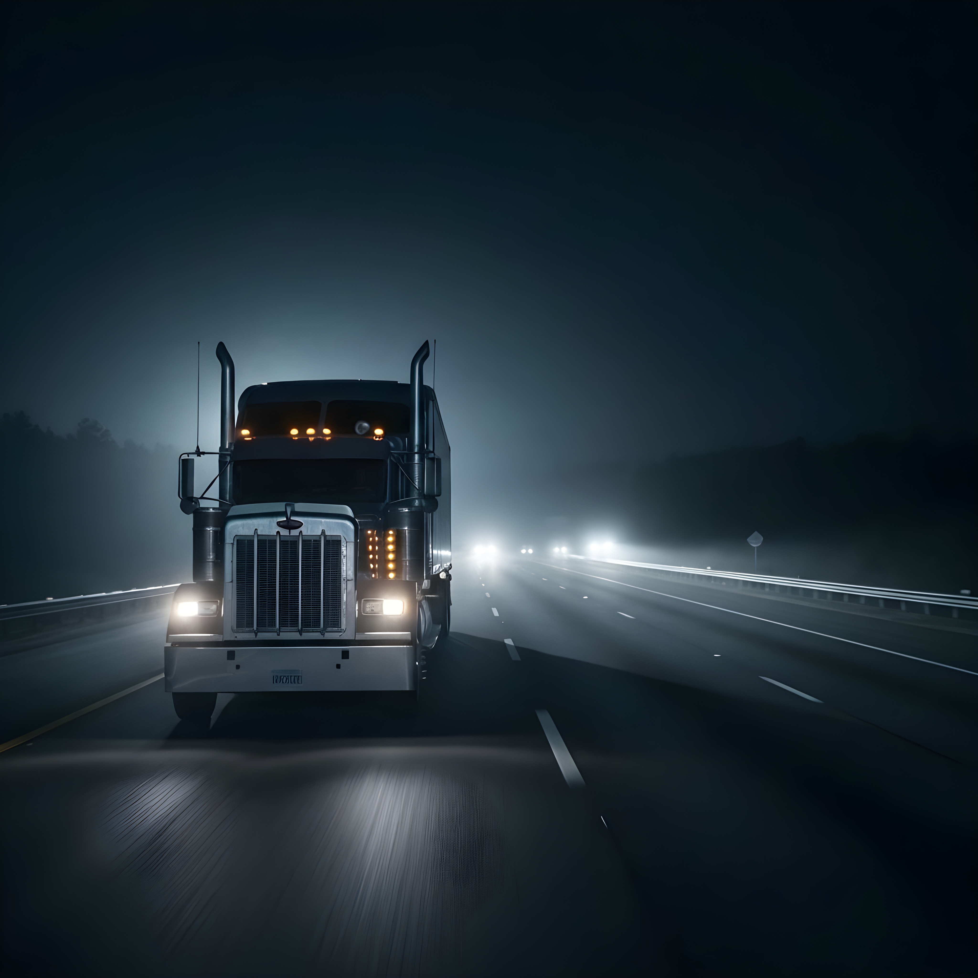 Semi truck on highway